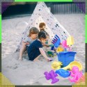 Wiaderko Foremki 9 szt Zabawek Plażowych Ogrodowych do Piaskownicy Dzieci