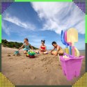 Wiaderko Foremki 9 szt Zabawek Plażowych Ogrodowych do Piaskownicy Dzieci