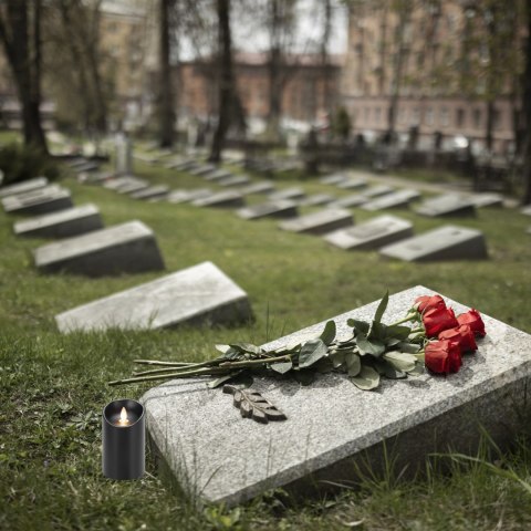 12x Wkład do Zniczy Świeczka na Baterie Świeca Led 12,5 cm Efekt Płomienia x