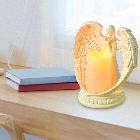 24 x Figurka Dekoracyjna Świecznik Świeca Ozdoba Anioł Aniołek Led Święta Ogród 21cm