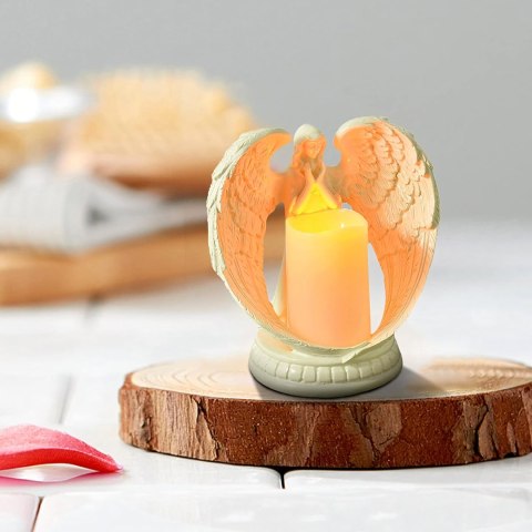 24 x Figurka Dekoracyjna Świecznik Świeca Ozdoba Anioł Aniołek Led Święta Ogród 21cm