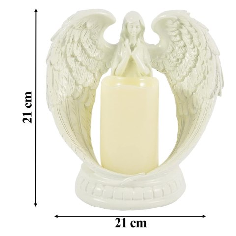 24 x Figurka Dekoracyjna Świecznik Świeca Ozdoba Anioł Aniołek Led Święta Ogród 21cm