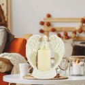 Figurka Dekoracyjna Świecznik Świeca Ozdoba Anioł Aniołek Led Święta Ogród 16cm