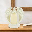 Figurka Dekoracyjna Świecznik Świeca Ozdoba Anioł Aniołek Led Święta Ogród 16cm