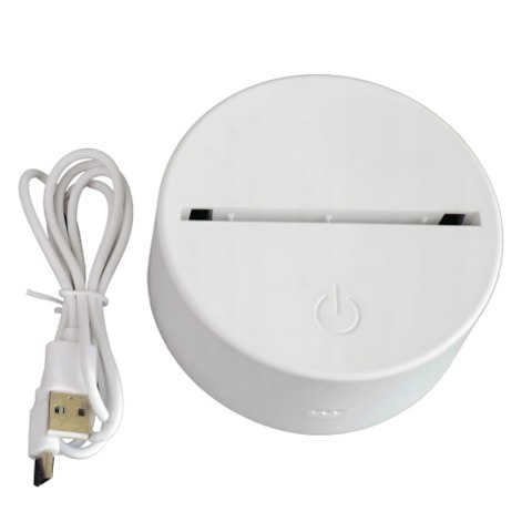 Lampka Nocna Prezent Miś 3D Illusion do Sypialni dla Dzieci Biurkowa USB