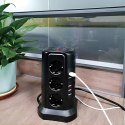 Listwa Zasilająca Stojąca Ochronna Odgromowa 12 Gniazd + 5 Portów Usb Reset