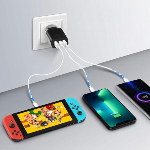 Mocna Kostka Ładowarka Sieciowa 3 x Usb Uniwerslana USB 3 Porty 5V 3.4A