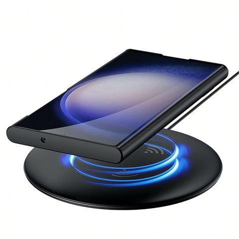 Plecki Etui Ochronne Cienkie z Podstawką do Samsung S24 Ultra Czarne