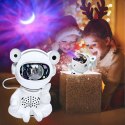 Projektor Gwiazd Astonauta Lampka Nocna Rzutnik dla Dzieci Kosmos Pilot USB