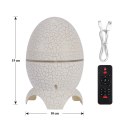 Projektor Gwiazd Jajo Dinozaura z Głośnikiem Galaktyki Lampka LED Nocna USB