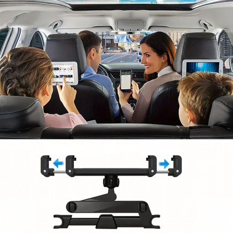 Uchwyt Samochodowy na Zagłówek 360° do Tabletu Telefonu na Telefon Tablet