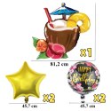 Zestaw Balonów Aloha Hawajskie na Urodziny Urodzinowe Przyjęcia 5 szt