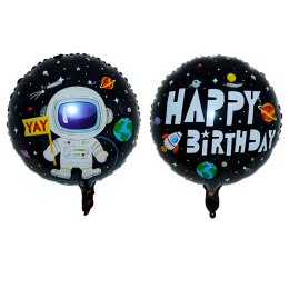 Zestaw Balonów Foliowych na Urodziny Kosmos Astronauta Gwiazdy 5 szt