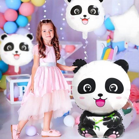 Zestaw Balonów Urodzinowych Panda Zwierzęta na Urodziny Przyjęcia 5 szt