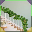 5x Sztuczny Bluszcz na Ścianę Balkon Roślina Liście Wisząca Dekoracje 11,5m