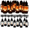 Girlanda Swietlna Lampki Dekoracyjne Led 10 szt Latarenki Ogrodowe 10cm 5m