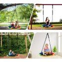 Huśtawka Ogrodowa Duża 100 cm Bocianie Gniazdo dla Dzieci Stelaż Hamak