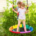 Huśtawka Ogrodowa Duża 100 cm Bocianie Gniazdo dla Dzieci Stelaż Hamak