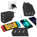 Mocna Kostka Ładowarka Sieciowa 3 x Usb Uniwerslana USB 3 Porty 5V 3.4A