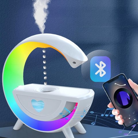 Nawilżacz Powietrza Antygrawitacyjny Aromaterapia Lampka Nocna RGB Głośnik