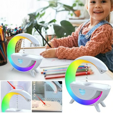 Nawilżacz Powietrza Antygrawitacyjny Aromaterapia Lampka Nocna RGB Głośnik