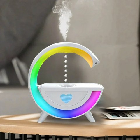 Nawilżacz Powietrza Antygrawitacyjny Aromaterapia Lampka Nocna RGB Głośnik