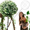 Pergola Ogrodowa Tarasowa Metalowa Podpora do Pnączy Róż Kwiatów 50x10cm biała