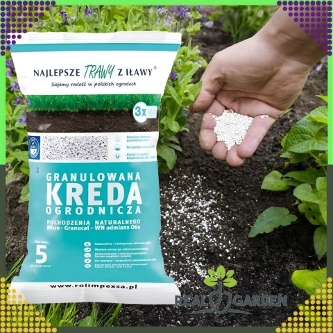 Premium Granulowana Kreda Ogrodniczna do Odkwaszania Gleby 10kg do Roślin