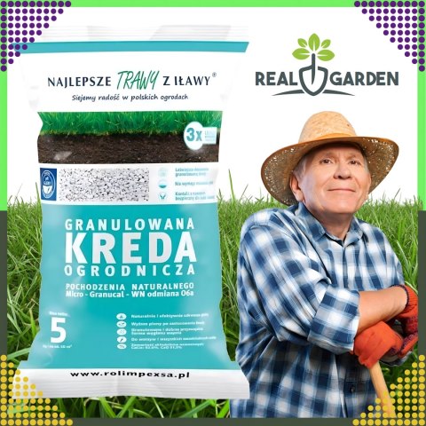 Premium Granulowana Kreda Ogrodniczna do Odkwaszania Gleby 10kg do Roślin