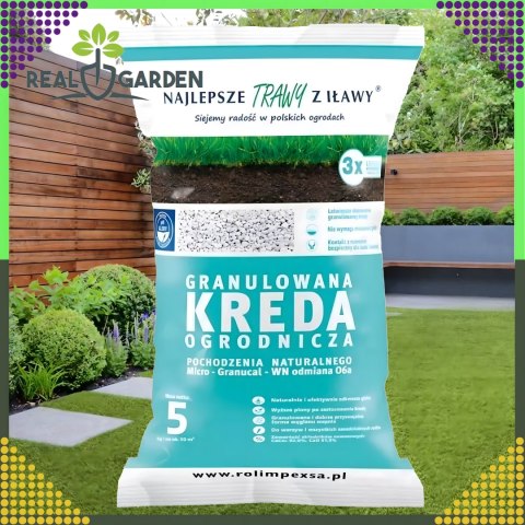 Premium Granulowana Kreda Ogrodniczna do Odkwaszania Gleby 5kg do Roślin