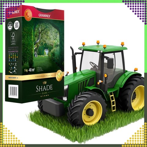 Premium Trawa Nasiona Mieszanka SHADE 1kg 40m Zaciemnione Miejsca do Cienia