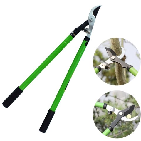 Sekator Ogrodowy Nożycowy Teleskopowy Dwuręczny Nożyce do Gałęźi 68 cm