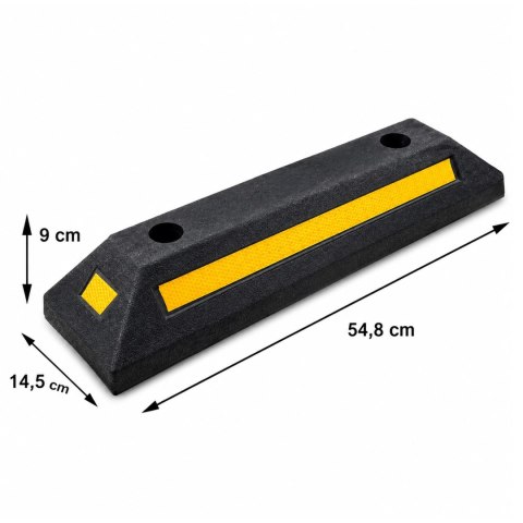 Separator Blokada Odbojnik Parkingowy Gumowy Ogranicznik Parkingowy 54 cm