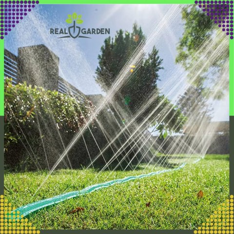 Wąż Ogrodowy Zraszacz Kroplujący System Nawadniający 4,5m 2 x Szybkozłącza