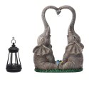 Figurka Lampka Lampa Ozdoba Ogrodowa Solarna Led Słoń Słonik z Lampionem