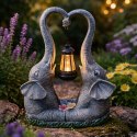 Figurka Lampka Lampa Ozdoba Ogrodowa Solarna Led Słoń Słonik z Lampionem
