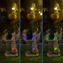 Figurka Świecznik Dekoracja Posążek Aniołek Solarny Led RGB do Ogrodu