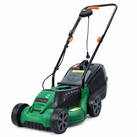Kosiarka Elektryczna Lekka Mocna do Koszenia Trawy Duży Kosz 30L 1600W 32cm