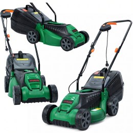 Kosiarka Elektryczna Lekka Mocna do Koszenia Trawy Duży Kosz 30L 1600W 32cm