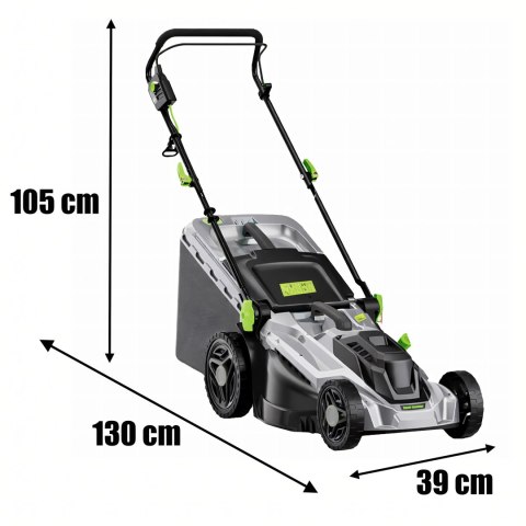 Kosiarka Elektryczna Lekka Mocna do Koszenia Trawy Duży Kosz 50L 2400W 43cm