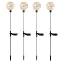 Lampy Lampki Solarne Ogrodowe Wbijane Lampa Led Kula Wodoodporne 4 szt
