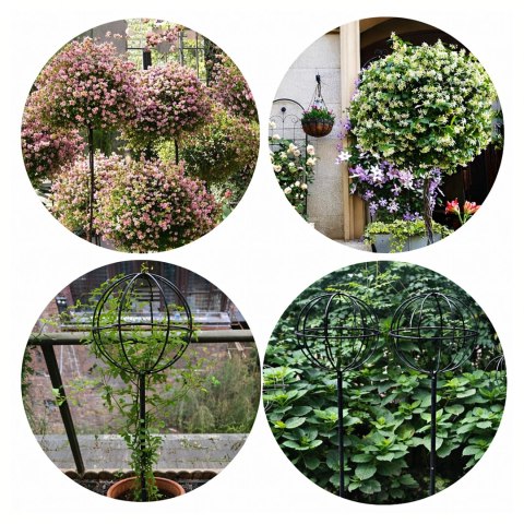 Pergola Ogrodowa Tarasowa Metalowa Podpora do Pnączy Róż Kwiatów 50x10cm Czarna