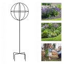 Pergola Ogrodowa Tarasowa Metalowa Podpora do Pnączy Róż Kwiatów 50x10cm Czarna