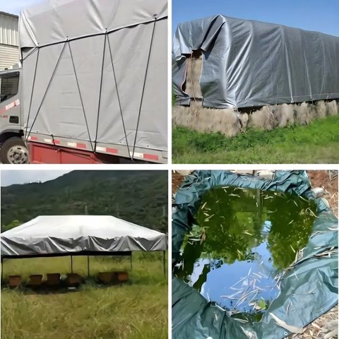 Plandeka Płachta Ochronna UV 3x4m 80g Okryciowa Mocna Uniwersalna