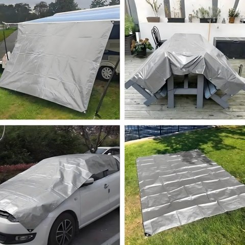 Plandeka Płachta Ochronna UV 4x5m 60g Okryciowa Mocna Uniwersalna
