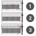 4 x Taśma Ogrodzeniowa 19cm x 35m Osłona Panelowa na Ogrodzenie Płot UV Kamień