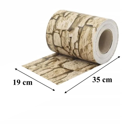 4 x Taśma Ogrodzeniowa 19cm x 35m Osłona Panelowa na Ogrodzenie Płot UV Kamień