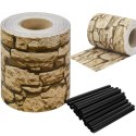 4 x Taśma Ogrodzeniowa 19cm x 35m Osłona Panelowa na Ogrodzenie Płot UV Kamień