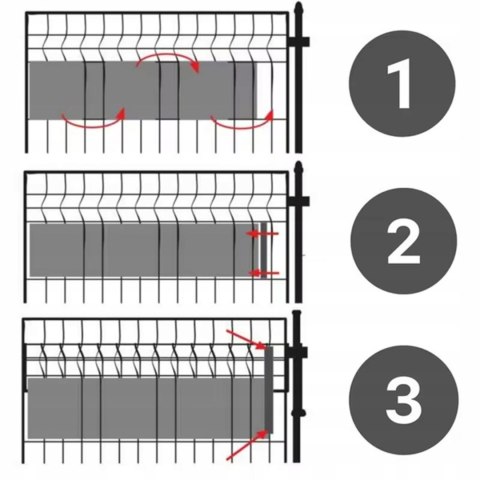 4 x Taśma Ogrodzeniowa 19cm x 35m Osłona Panelowa na Ogrodzenie Płot UV Liście