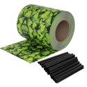 4 x Taśma Ogrodzeniowa 19cm x 35m Osłona Panelowa na Ogrodzenie Płot UV Liście